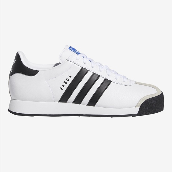 adidas Other - Adidas Men's Samoa White and Black Sneakers with Blue Accents